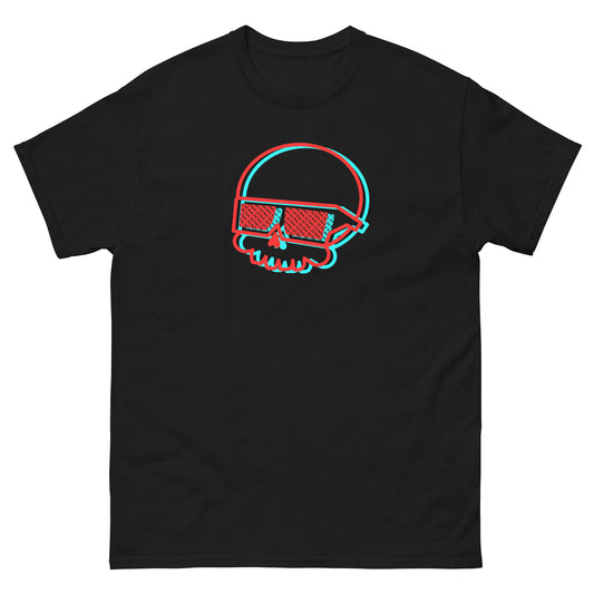 Red and Cyan Reb 3d Logo Men's classic tee