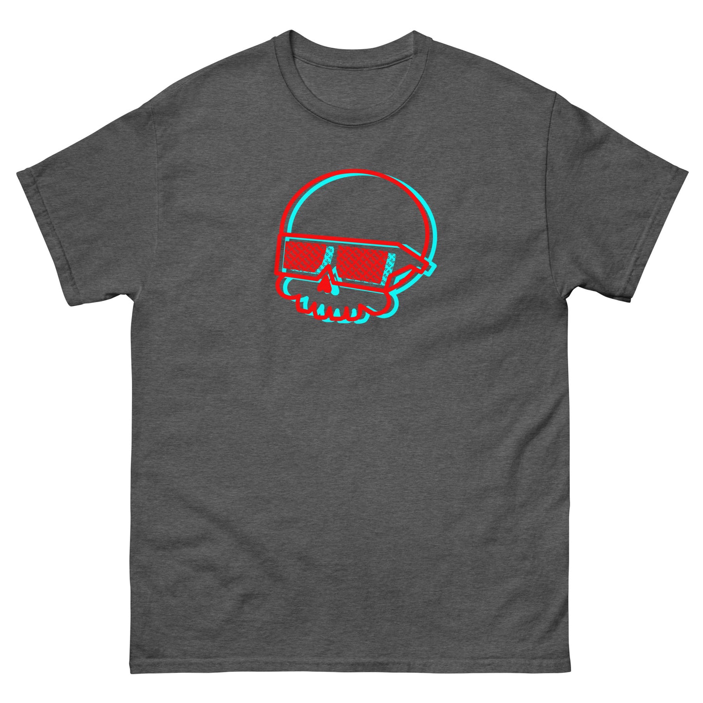 Red and Cyan Reb 3d Logo Men's classic tee