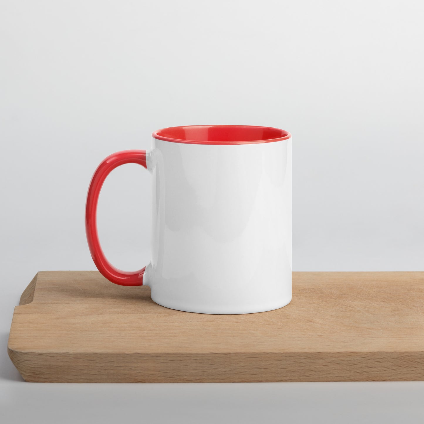 Red and Cyan Reb 3d Logo Mug with Color Inside